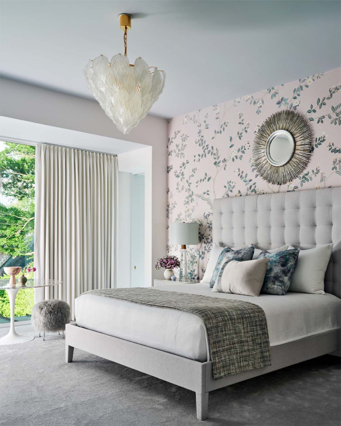 Bedroom accent wall wallpaper Kirkland