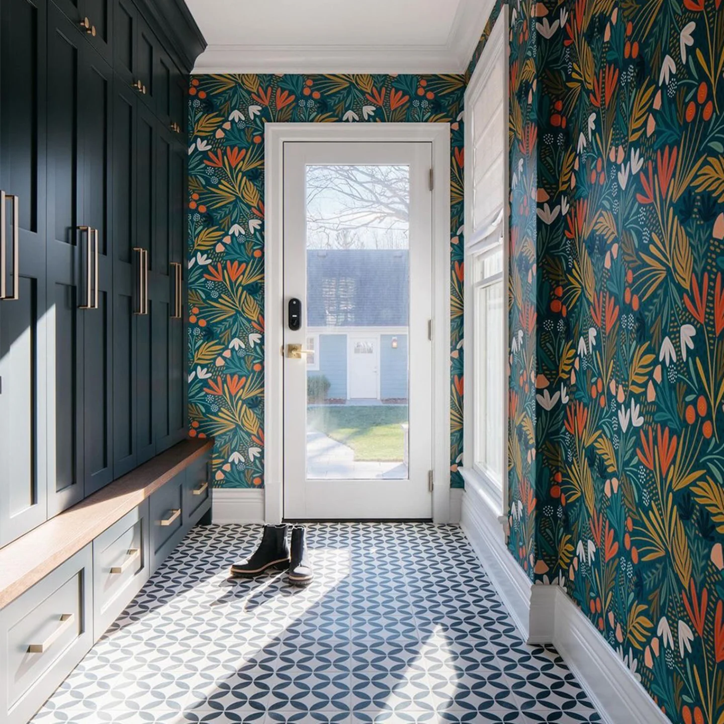Commercial entryway wallpaper Seattle