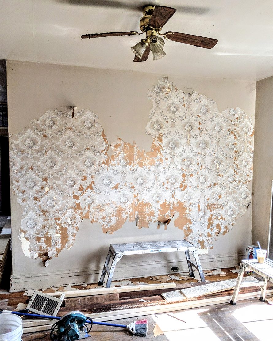 Plaster wall wallpaper installation Seattle