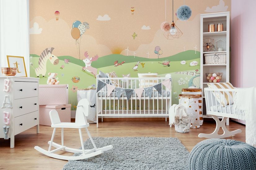 Nursery mural wallpaper Kirkland